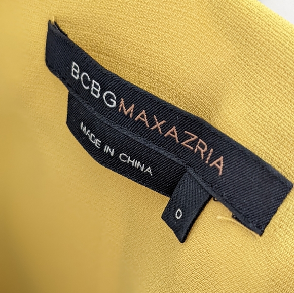 BCBGMaxAzria Silk Drop Waist Handkerchief Hem Dress 0 - Picture 7 of 7